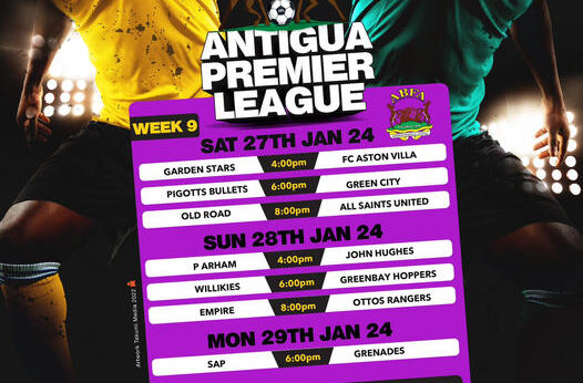Antigua premier league commences week 9 matches