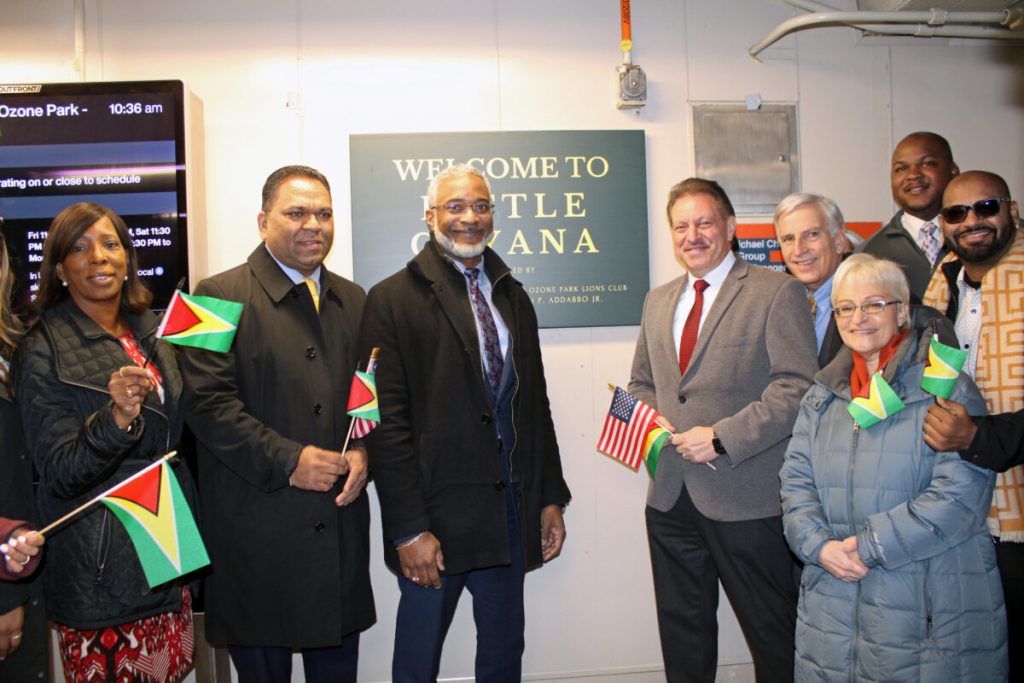 MTA unveils ‘Welcome to Little Guyana’ plaque in mezzanine A-train station, Lefferts Blvd. Queens – Caribbean Life