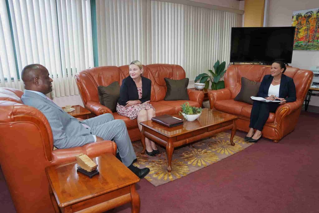 PM Roosevelt Skerrit meets Australian HC to Dominica Sonya Koppe