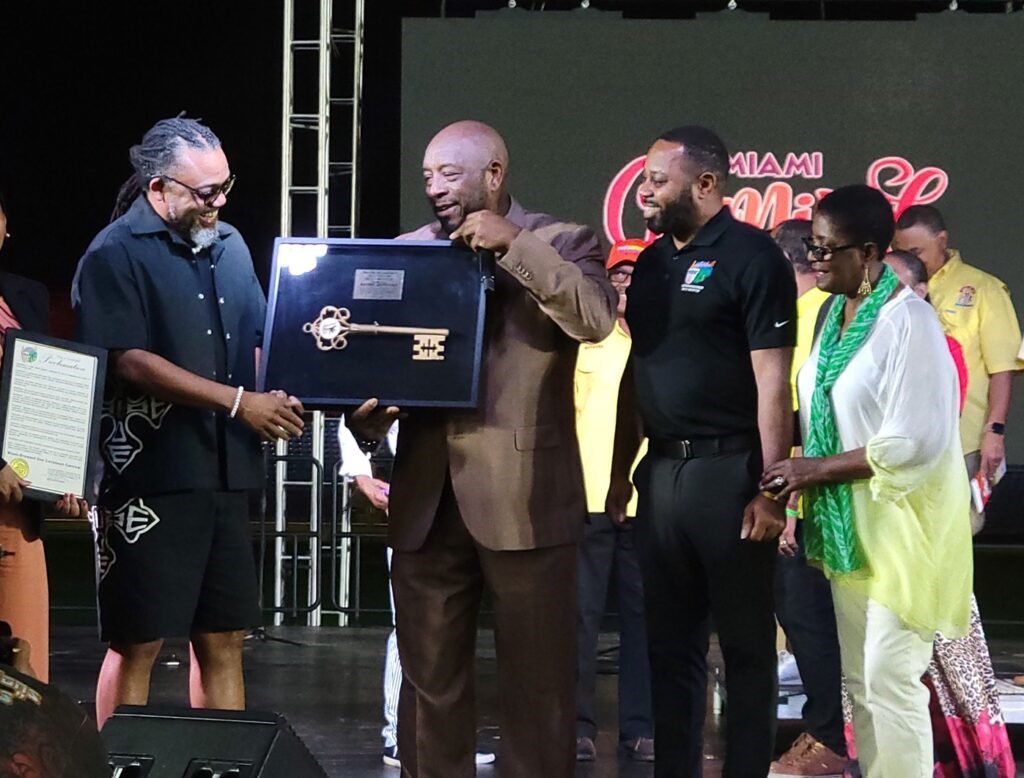 Soca Superstar Machel Montano receives key to the city of Lauderhill